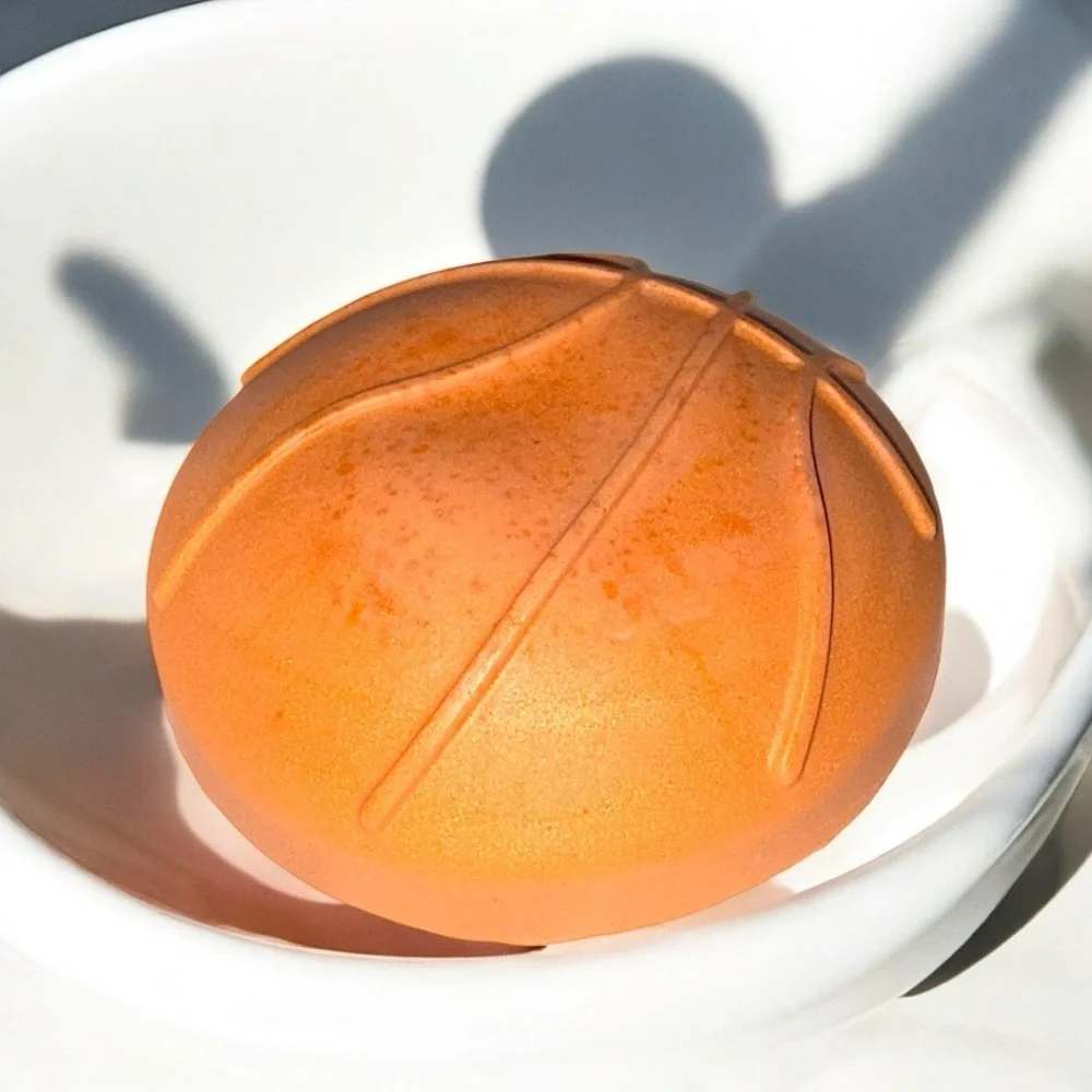 Vanilla musk soap Basketball Ball LARGE 4x4in 8oz handmade shea butter base